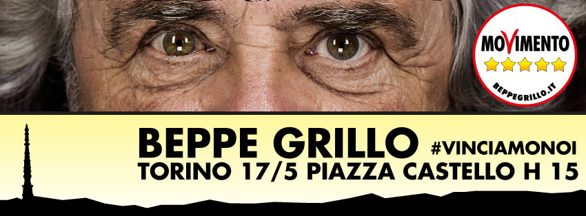 Beppe Grillo a Torino