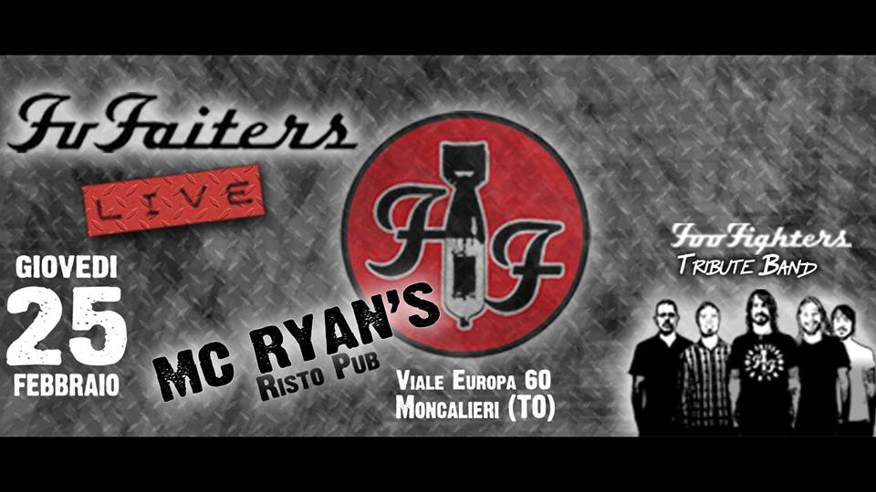 FU FAITERS (Foo Fighters Tribute Band) live al risto pub MC RYAN'S di Moncalieri (TO)